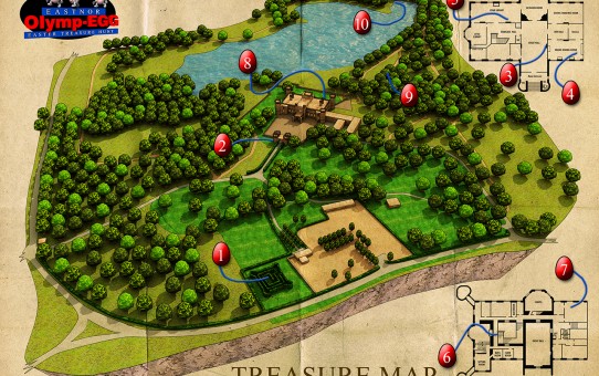 3D Castle Map Illustration